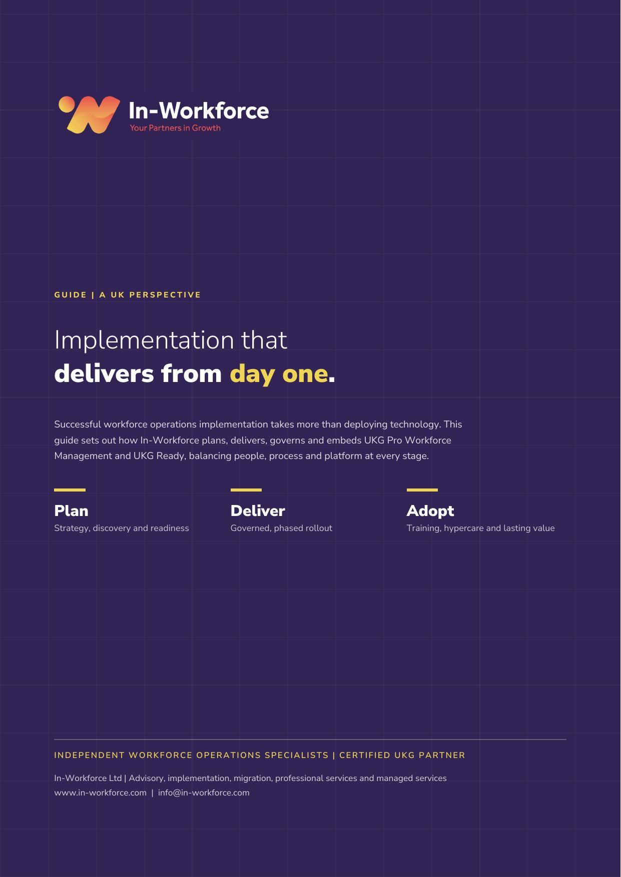 Implementation Services Guide cover