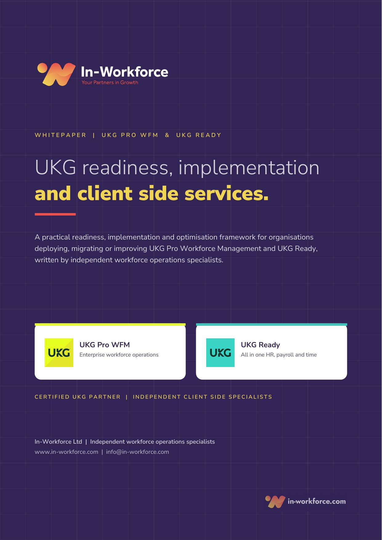UKG Readiness and Implementation Best Practice whitepaper cover